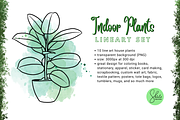 Indoor Plants Cliparts - Lineart Set, an Object Illustration by shielscreations (Thumbnail 3 of 3)