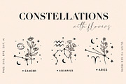 Zodiac constellations with flowers, an Illustration by Art Dari Autumn (Thumbnail 3 of 8)