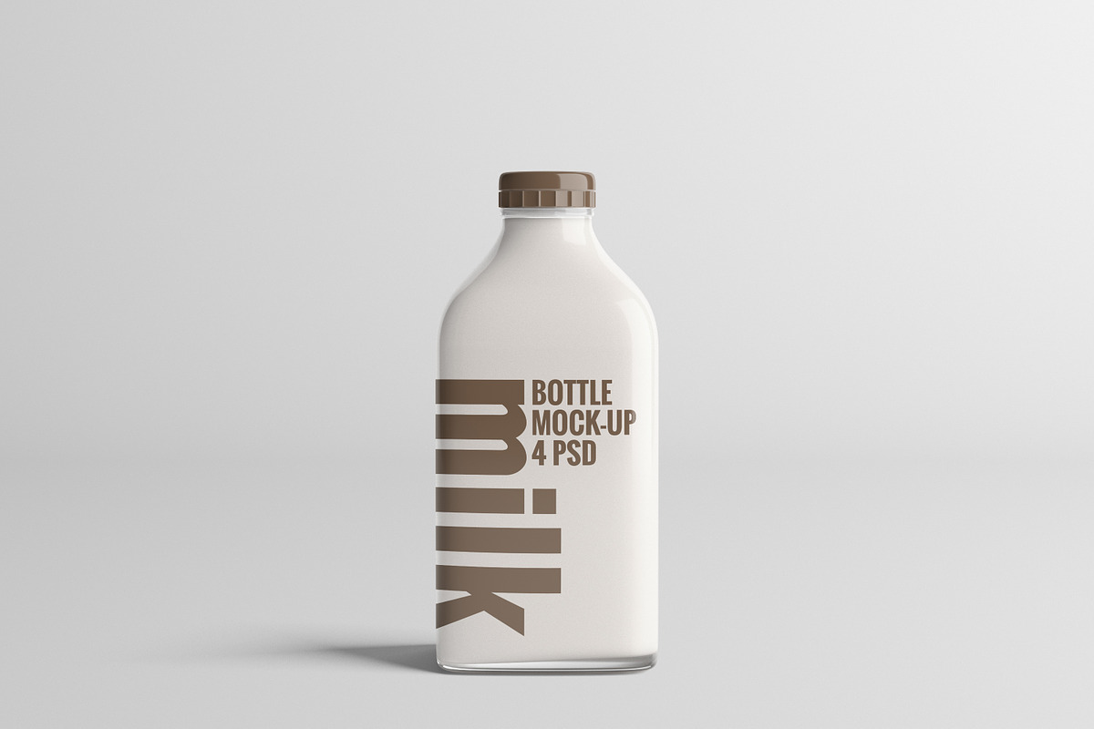 Milk Bottle Mock-Up 2 (Big), a Packaging Mockup by AY Mock-Ups (Photo 3 of 11)