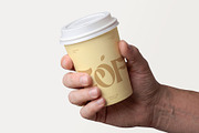 Takeaway Coffee Cup Mockup Template, a Cups & Container Mockup by graphypix (Thumbnail 1 of 4)