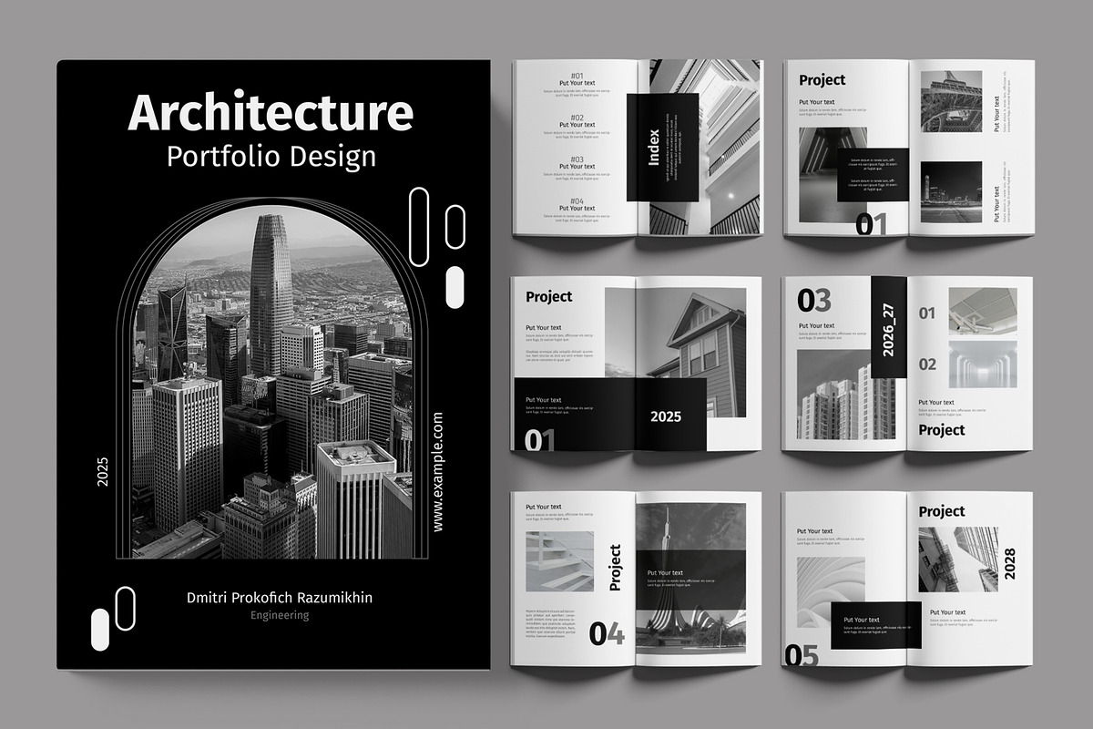 Architecture Portfolio Layout, a Brochure Template by ContestDesign (Photo 1 of 3)