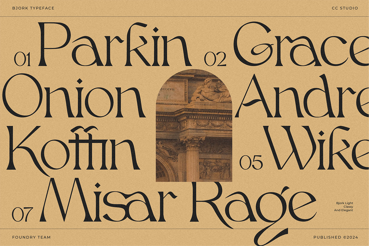 Bjork Serif, a Serif Font by CCS-Type.com (Photo 11 of 30)
