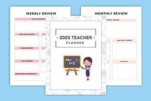 2025 Teacher Planner Canva Interior