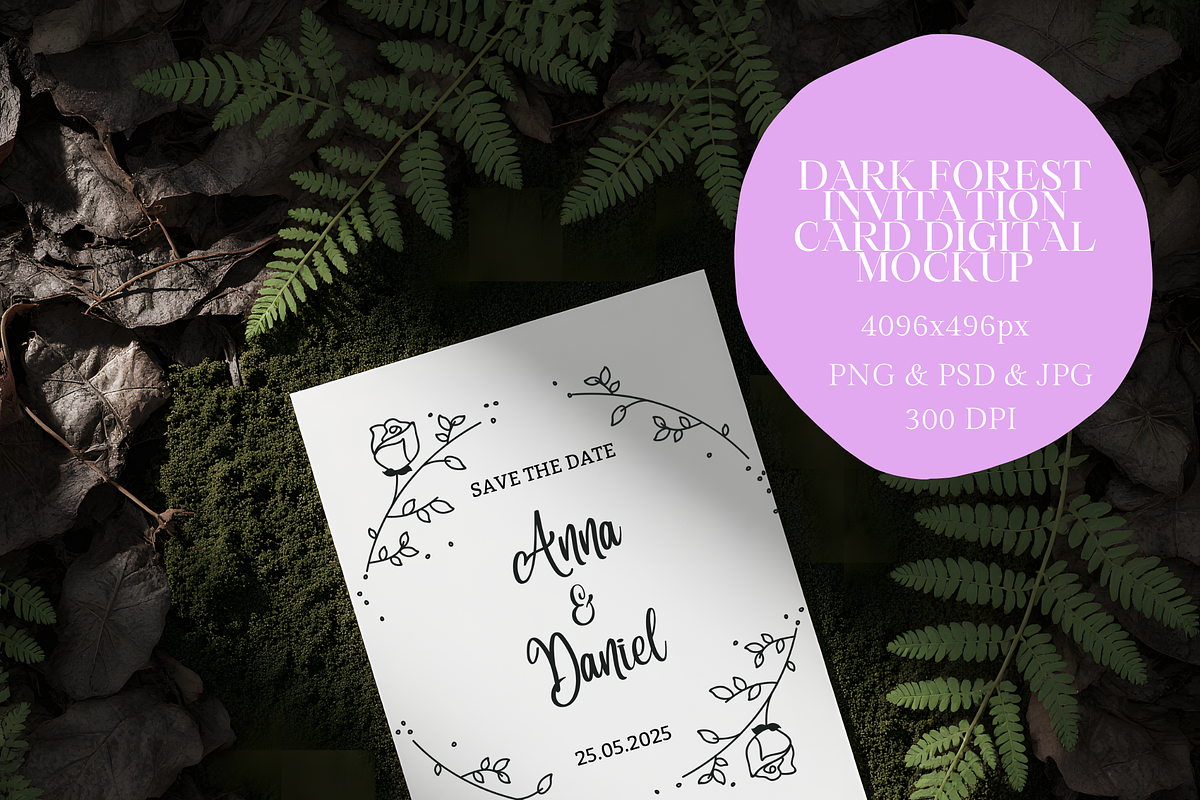 Wedding Card Mockup, a Mockup by StormDigitalArt (Photo 2 of 4)