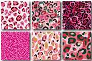 Pink Leopard Christmas Pattern, an Illustration by DreamPrint404 (Thumbnail 2 of 4)
