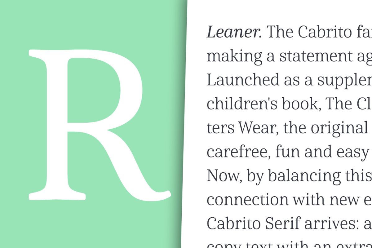 Cabrito Serif, a Serif Font by insigne (Photo 2 of 5)