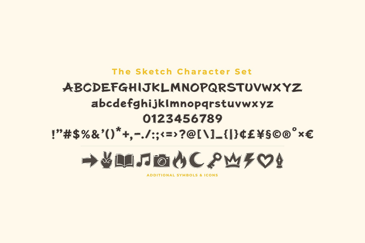 Sketchmark Cut Paper Display Font, a Sans Serif Font by Graphic Spirit (Photo 2 of 8)