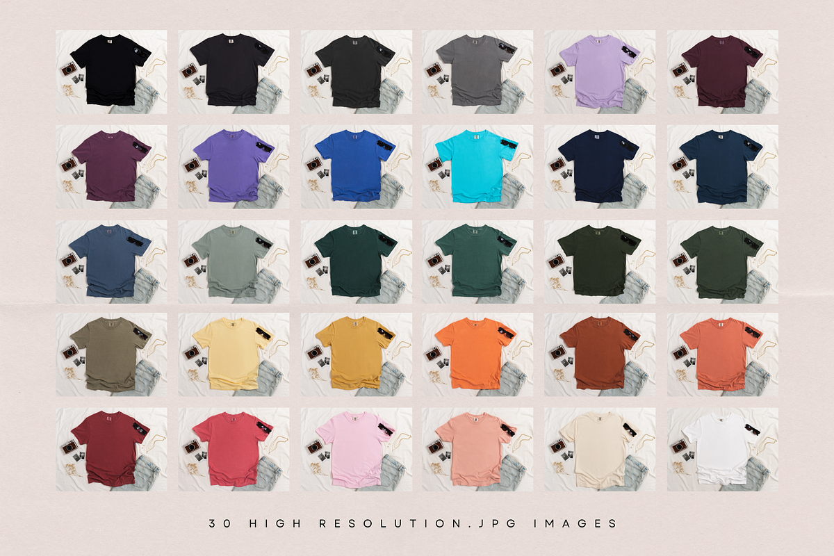Comfort Colors 1717 Mockup Bundle, a Shirt Mockup by Moda Mocks (Photo 2 of 5)