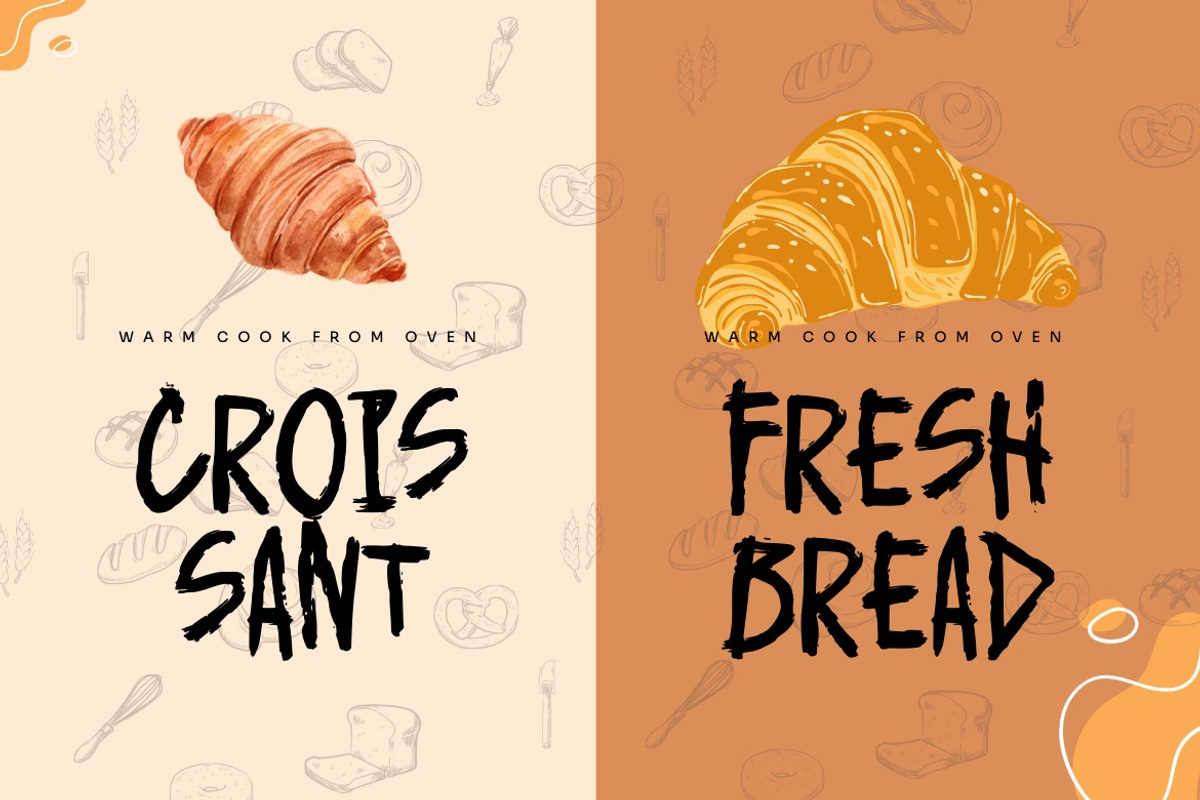 Floast Bread -Brush Handwritten Font, a Handwritten Font by Dhabee (Photo 12 of 14)
