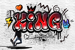 King Graffiti Font