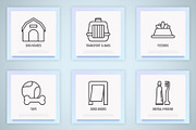 Dog Shop | 20 Thin Line Icons Set, an Outline Icon by Alex Blogoodf (Thumbnail 5 of 11)