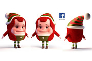 ChristmasElf01, a Characters & Person 3D Model by LomellRueca (Thumbnail 1 of 6)
