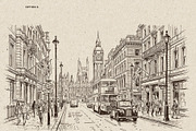 London Cityscape Hand-Drawn Vector, a Decorative Illustration by Alara Studio (Thumbnail 8 of 8)