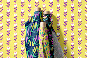 Bright Retro Floral Pattern Set, a Pattern Graphic by Asya Melkonyan Patterns (Thumbnail 4 of 16)
