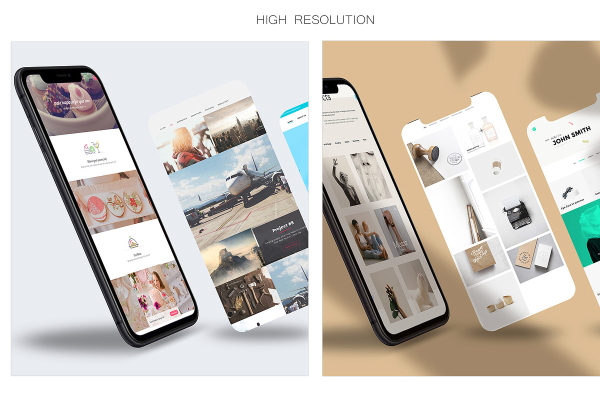 ALL 3D iPHONE MOCK-UP BUNDLE VOL-8, an iPhone Mockup by Graphicsworld125 (Photo 9 of 22)