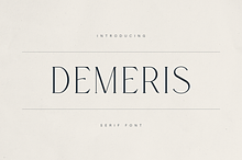 Demeris – A Modern Serif Font