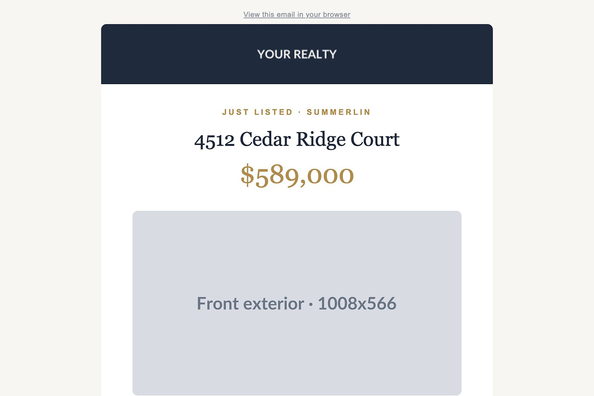 Real Estate Email Kit, an Email Template by Art Club (Photo 2 of 5)