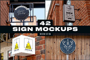 50 Signs & Boards Mockups, a Product Mockup by Madebyvadim (Thumbnail 2 of 5)