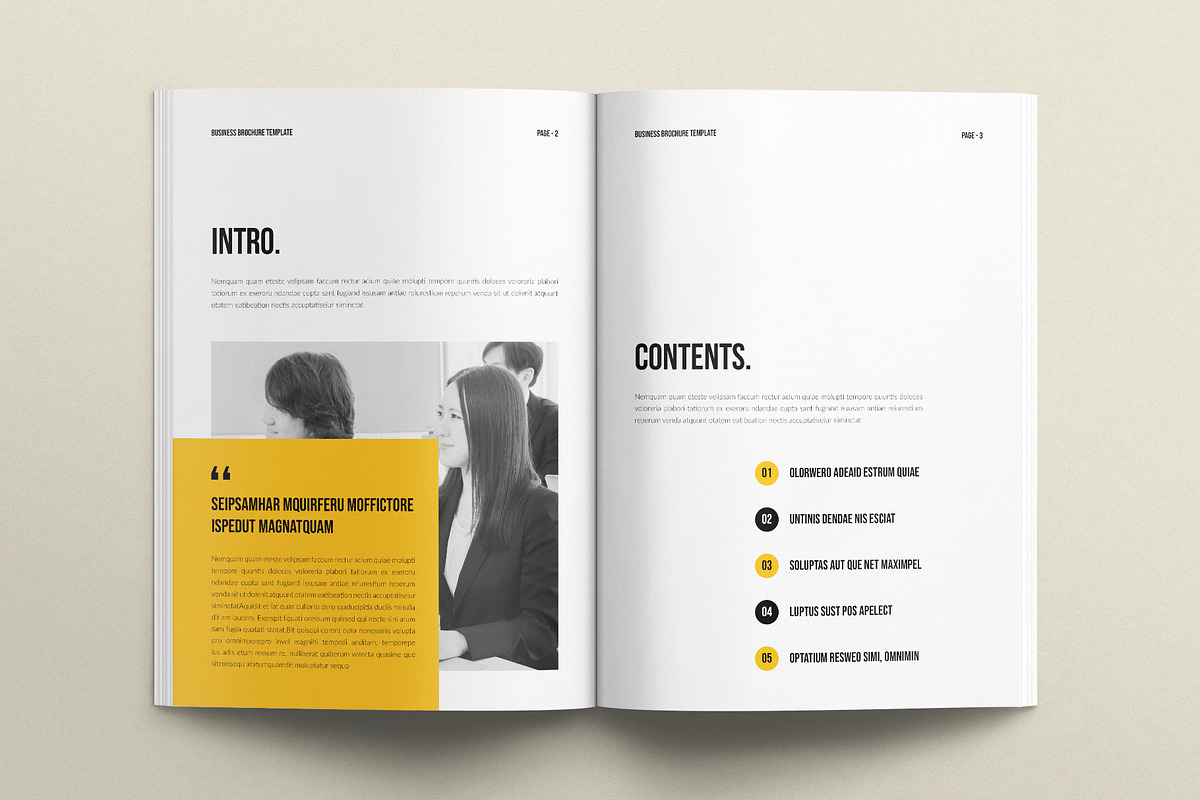 Business Brochure Template, a Brochure Template by E-Type (Photo 2 of 7)