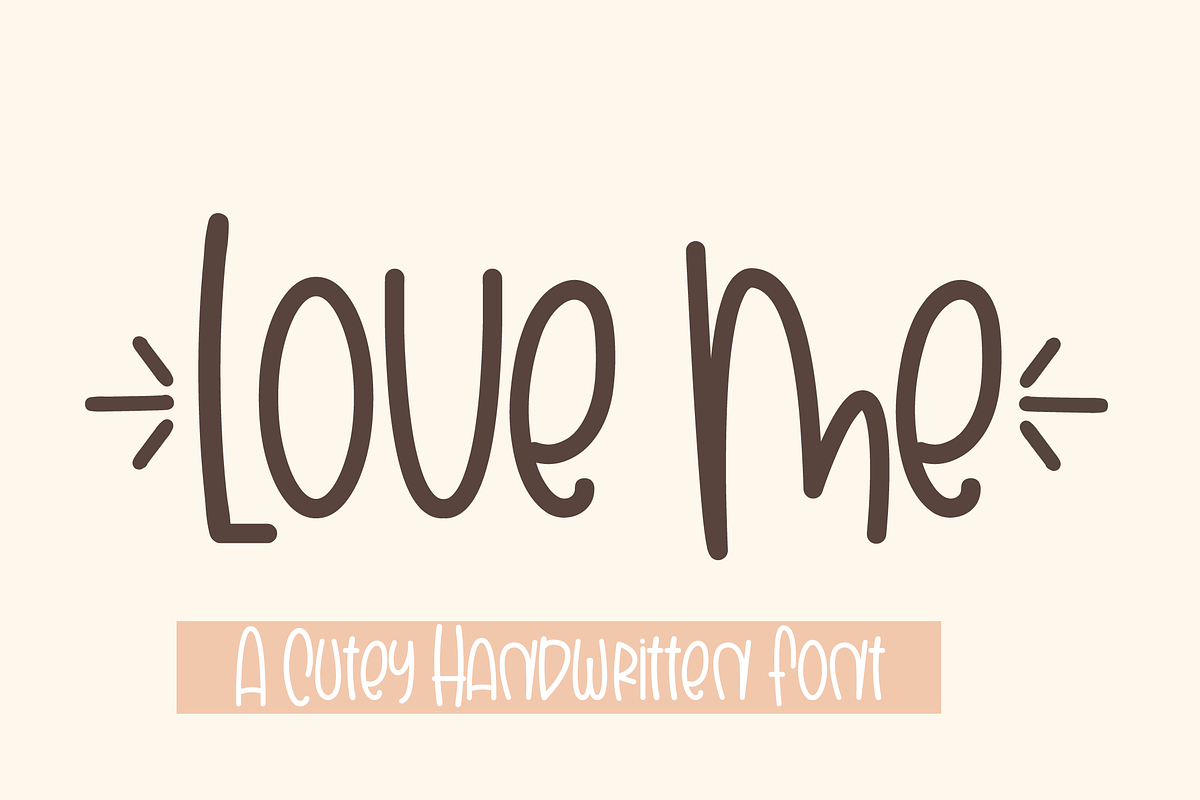 Love Me, a Script Font by Anggun Studio (Photo 1 of 5)