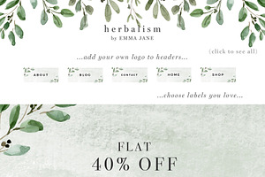 Greenery Web Blog Branding Kit