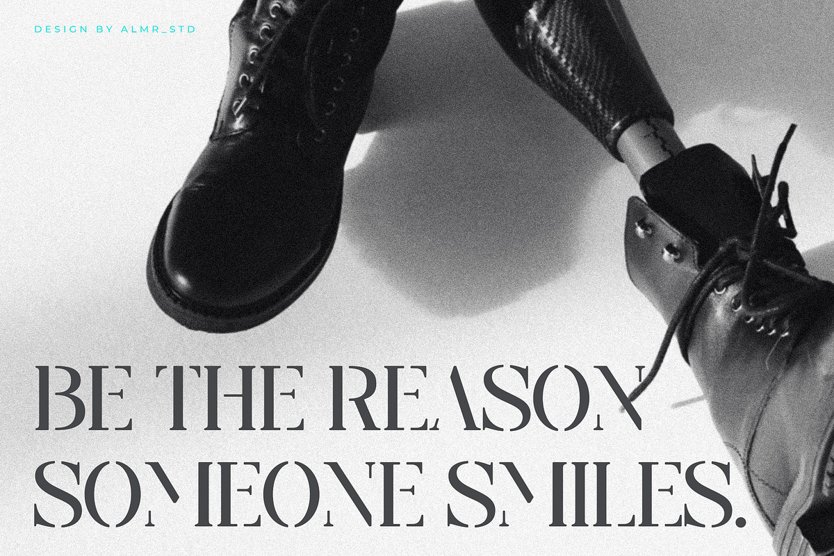 Versha - Stencil Serif Font, a Serif Font by Almeera Std (Photo 3 of 6)