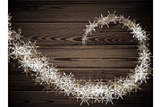 Wooden texture set with snowflakes, a Decorative Illustration by Vjom (Thumbnail 6 of 6)