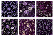 Purple Rhinestone Embroidered Velvet, a Texture Graphic by Dream Creation (Thumbnail 4 of 5)