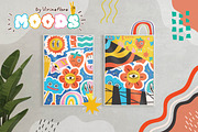 MOODS cartoon modern clipart pack, a Decorative Illustration by Virinaflora (Thumbnail 5 of 10)