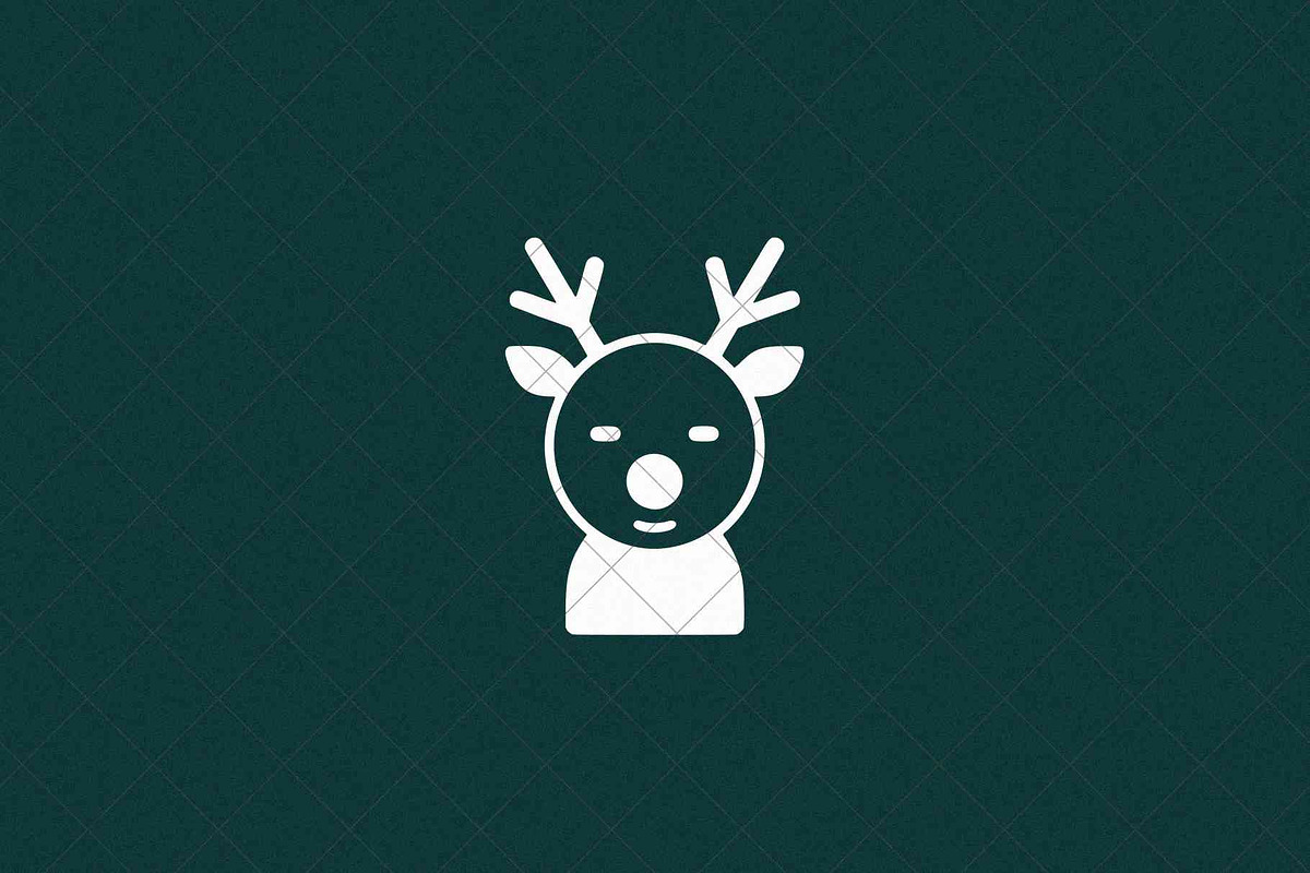 Minimalist Deer Icon Reindeer, an Animal Illustration by Vectorium Studio (Photo 4 of 4)
