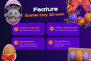 Cute Easter Day 3D Illustrations, an Environmental 3D Model by orenjidesign (Thumbnail 2 of 8)