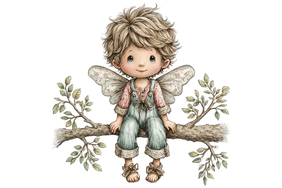 Fairy Boy Clipart PNG, an Illustration by Memories By Lea (Photo 12 of 20)