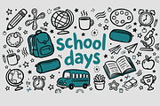 Back to School Hand-Drawn Doodle, an Education Illustration by Huza Studio (Thumbnail 8 of 10)