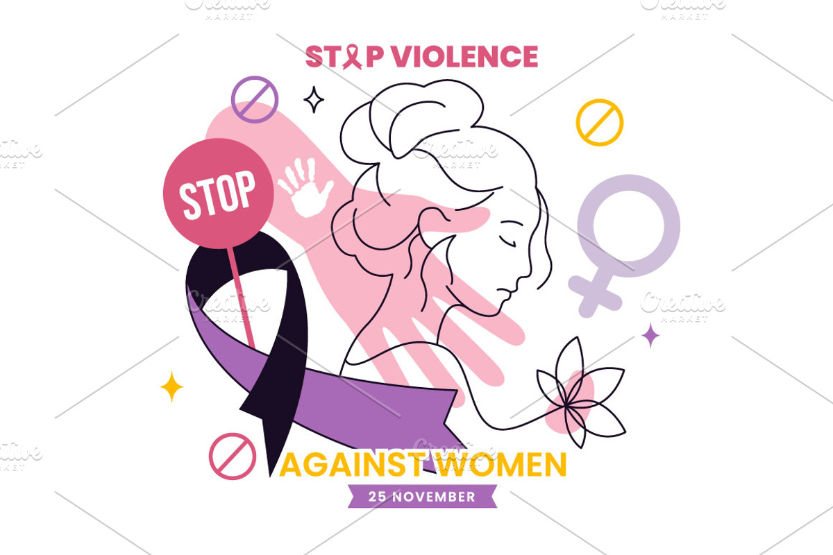 6 Stop Violence Against Women, a Person Illustration by denayunebgt (Photo 3 of 3)