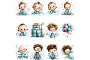 Baby Shower Watercolor Little Cutie, a Decorative Illustration by Nicole Branger Art (Thumbnail 10 of 21)