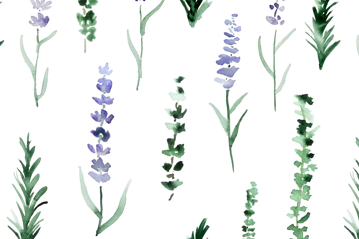Lavender, rosemary, thyme, a Pattern Graphic by Anya-D (Photo 4 of 4)