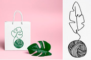 Knitting doodle collection, an Object Graphic by made by Tanya (Thumbnail 2 of 3)