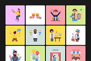 Animated People Celebrating, a Duotone Icon by Prosymbols (Thumbnail 8 of 11)