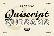 Quiscript Quisans, a Script Font by Adam Fathony (Thumbnail 1 of 17)