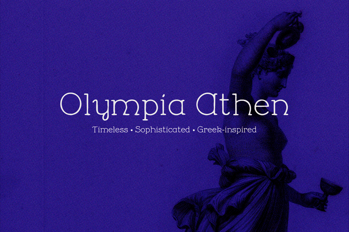 Olympia Athen - Display Typeface, a Serif Font by Lilithcollageart (Photo 2 of 10)