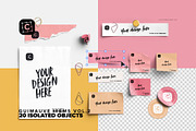 Sticky Notes & Papers Desk Elements, a Product Mockup by Custom Scene (Thumbnail 2 of 7)