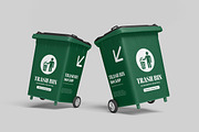 Trash Bin Mockup, a Cups & Container Mockup by AndikaGraphic (Thumbnail 2 of 5)