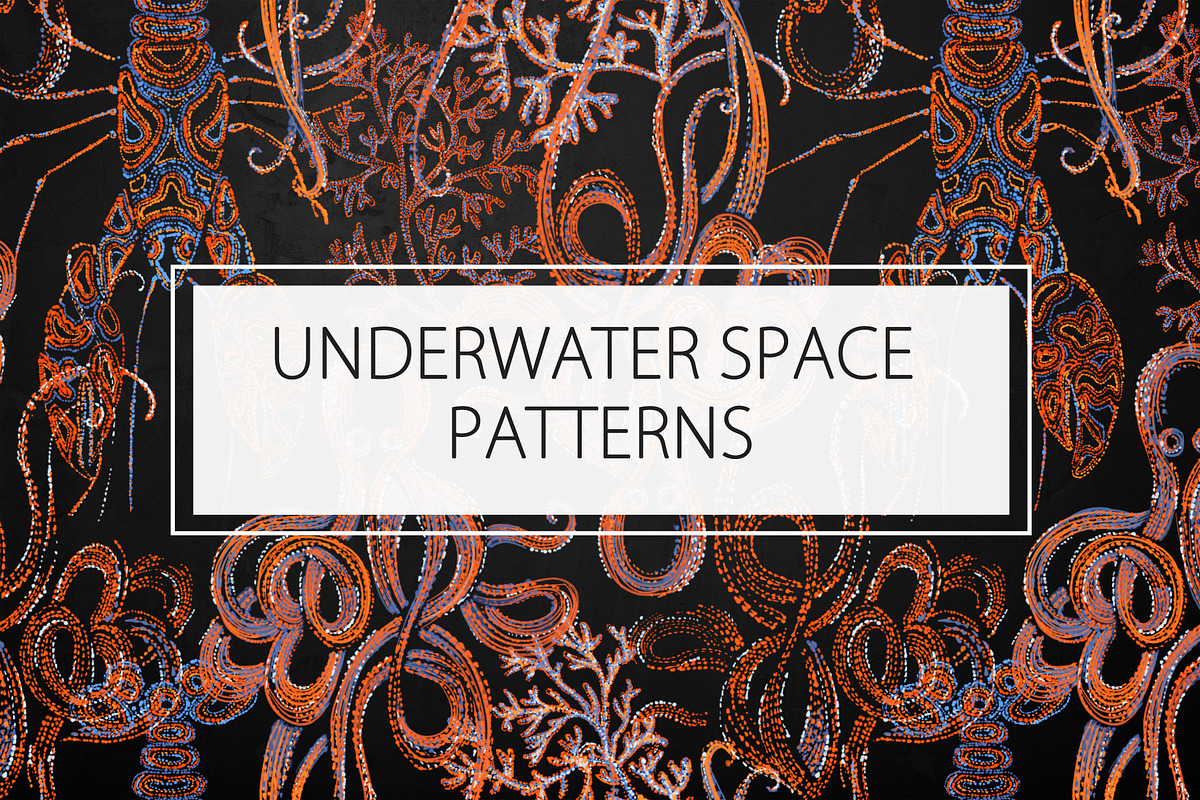 UNDERWATER / SPACE PATTERNS, a Pattern Graphic by ANAKOTO (Photo 11 of 17)