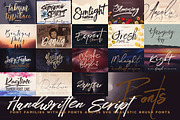 SALE Handwritten Script Fonts, a Script Font by Cruzine (Thumbnail 57 of 57)