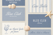 Riviera Blue - Font Trio, a Script Font by Davide Bassu (Thumbnail 3 of 11)