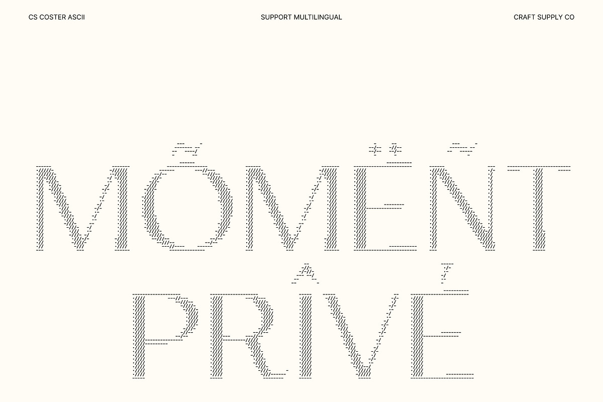 CS Coster Ascii, a Sans Serif Font by Craft Supply Co. (Photo 7 of 8)