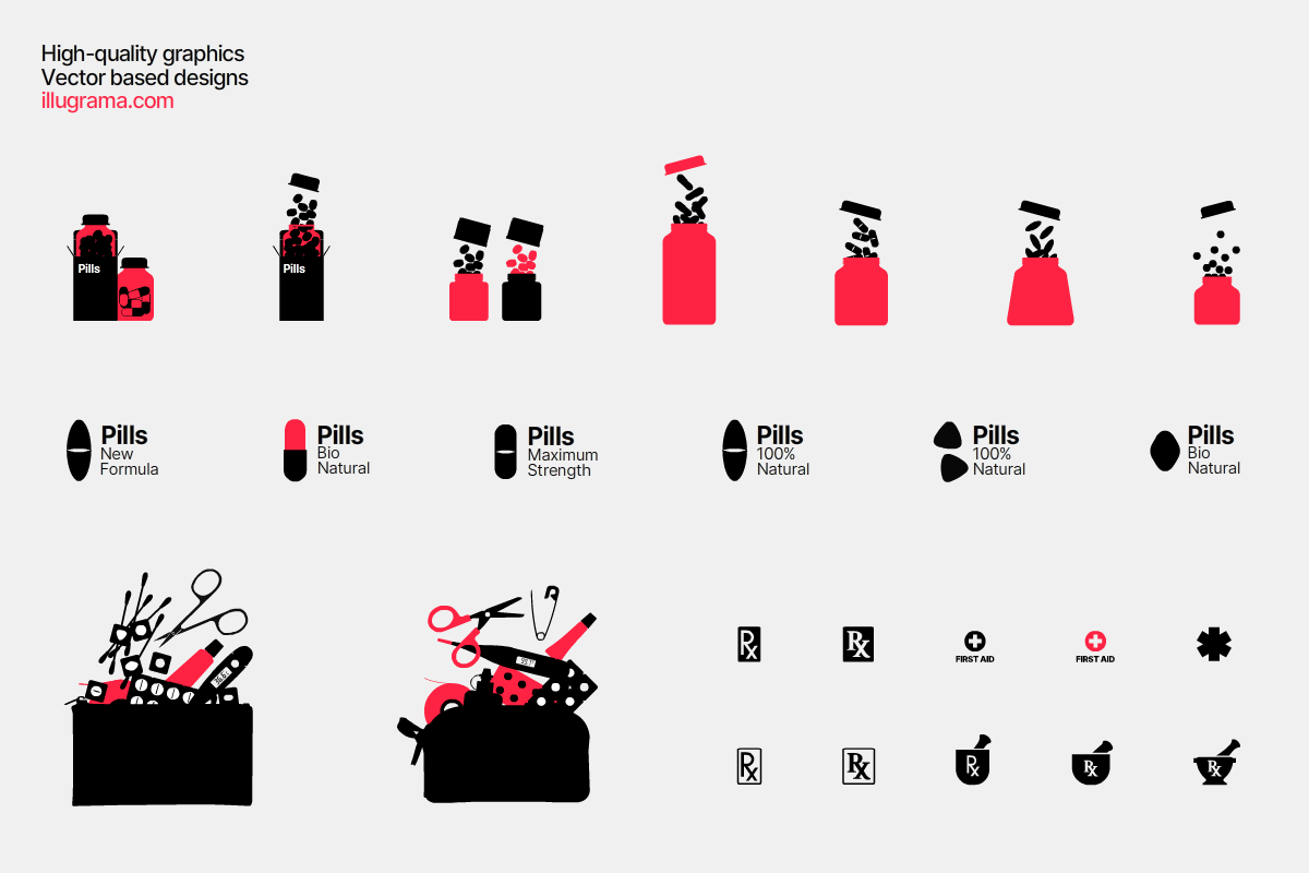 Pharmacy & Medicine - Graphics, a Healthcare Illustration by illugrama (Photo 19 of 19)