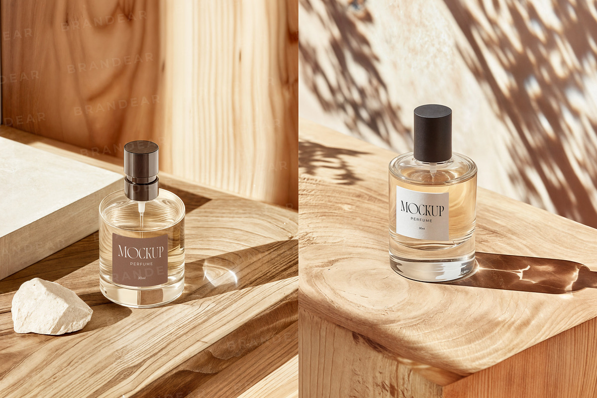 Perfume Bottle Mockup Set, a Packaging Mockup by Brandear Design (Photo 8 of 11)