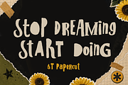 ST Papercut - Playful Handmade Font, a Sans Serif Font by Type it Easy (Thumbnail 9 of 11)