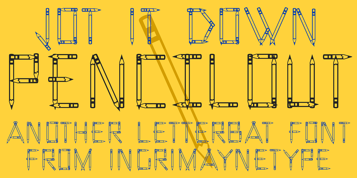 Pencil, a Font by Ingrimayne Type (Photo 5 of 6)